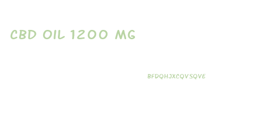 Cbd Oil 1200 Mg