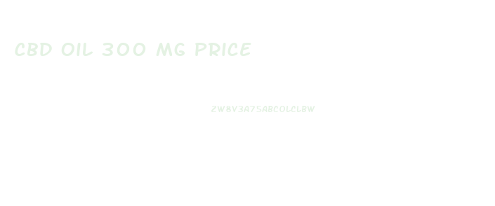 Cbd Oil 300 Mg Price
