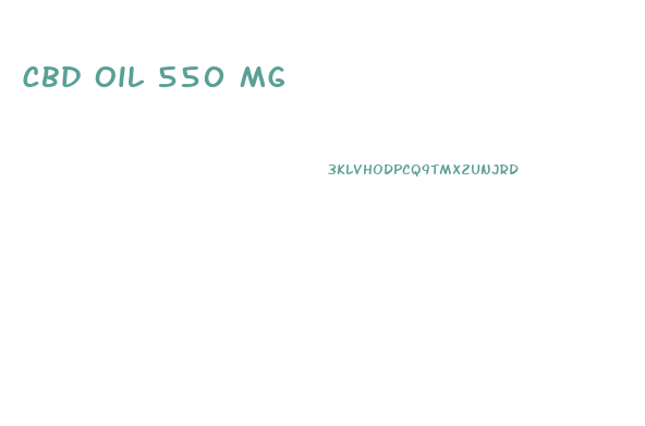 Cbd Oil 550 Mg