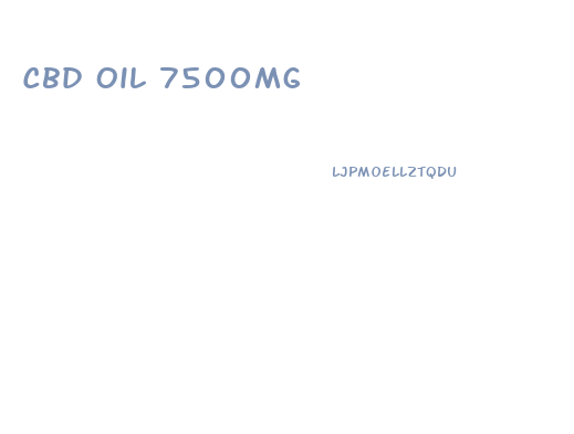 Cbd Oil 7500mg