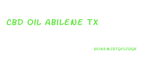 Cbd Oil Abilene Tx