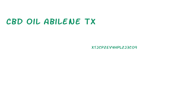 Cbd Oil Abilene Tx