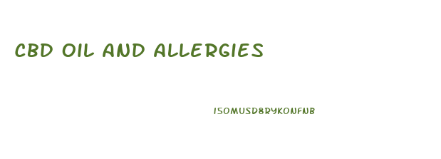 Cbd Oil And Allergies
