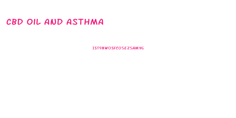 Cbd Oil And Asthma