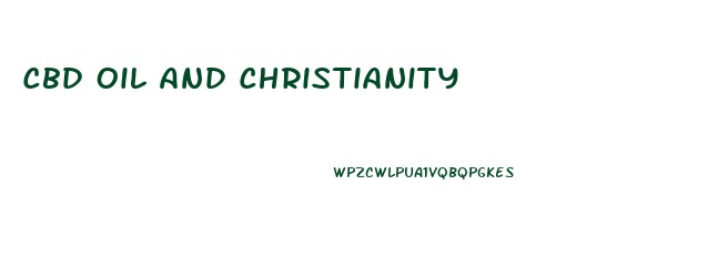 Cbd Oil And Christianity