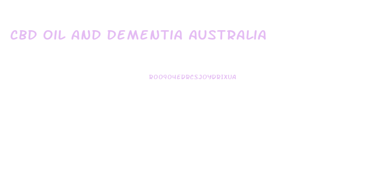 Cbd Oil And Dementia Australia