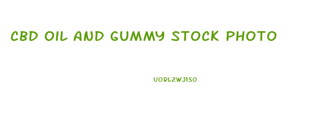 Cbd Oil And Gummy Stock Photo