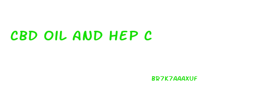 Cbd Oil And Hep C