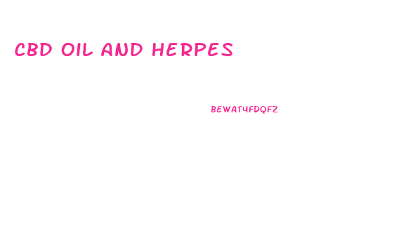 Cbd Oil And Herpes