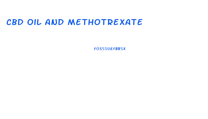 Cbd Oil And Methotrexate