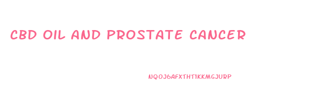 Cbd Oil And Prostate Cancer