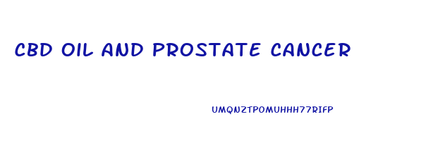 Cbd Oil And Prostate Cancer