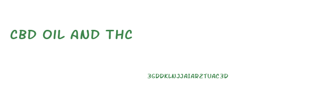 Cbd Oil And Thc