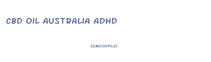 Cbd Oil Australia Adhd