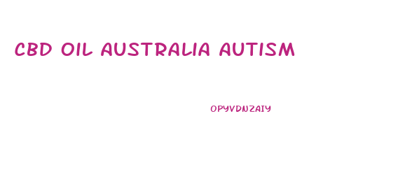 Cbd Oil Australia Autism