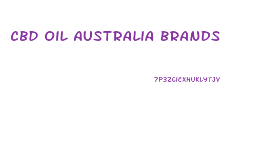 Cbd Oil Australia Brands