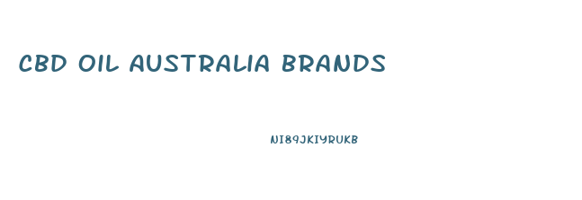 Cbd Oil Australia Brands