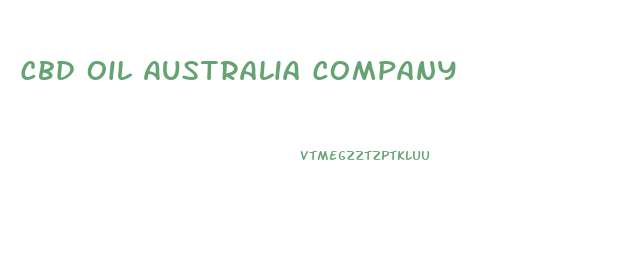 Cbd Oil Australia Company