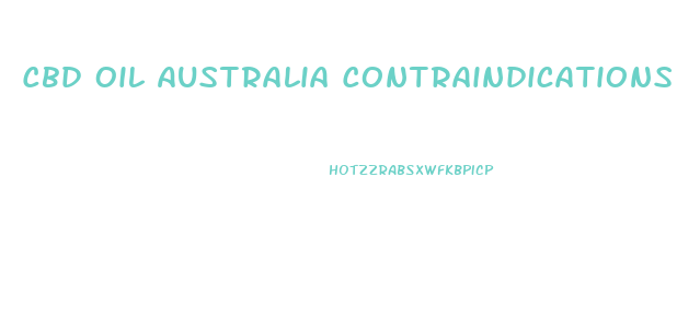 Cbd Oil Australia Contraindications