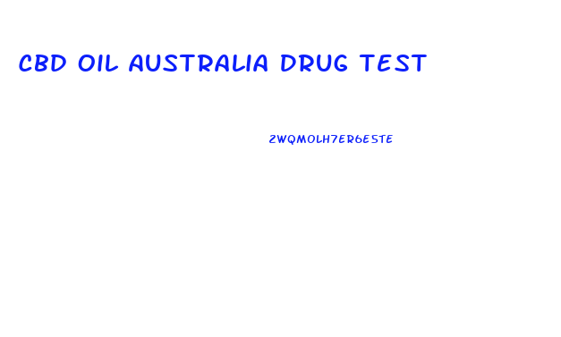 Cbd Oil Australia Drug Test