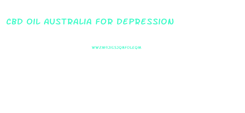 Cbd Oil Australia For Depression