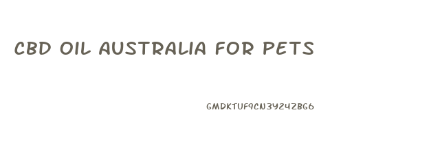 Cbd Oil Australia For Pets