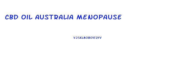 Cbd Oil Australia Menopause