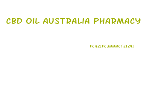 Cbd Oil Australia Pharmacy