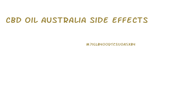 Cbd Oil Australia Side Effects