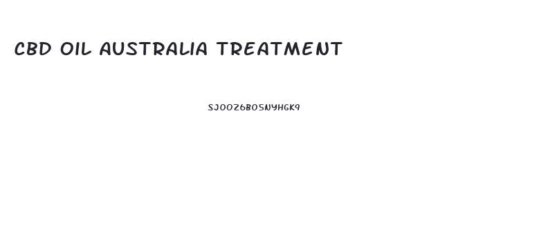 Cbd Oil Australia Treatment