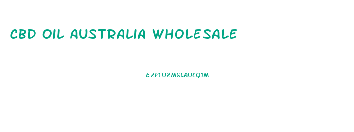 Cbd Oil Australia Wholesale