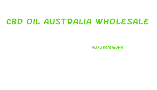 Cbd Oil Australia Wholesale