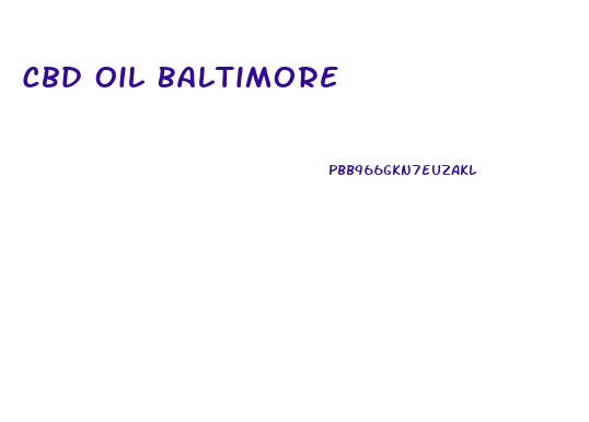 Cbd Oil Baltimore