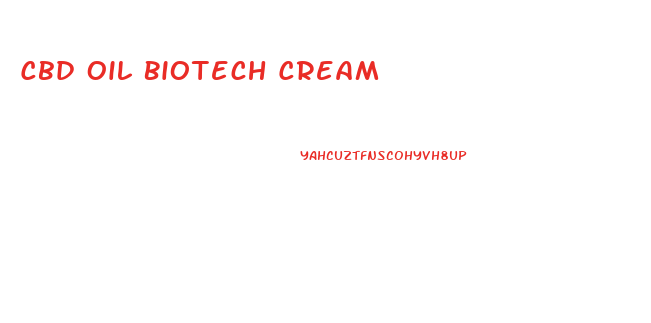 Cbd Oil Biotech Cream