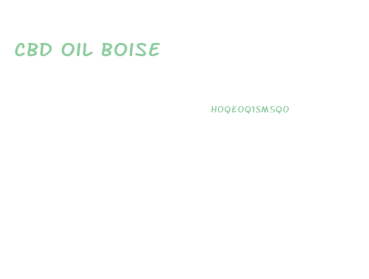 Cbd Oil Boise