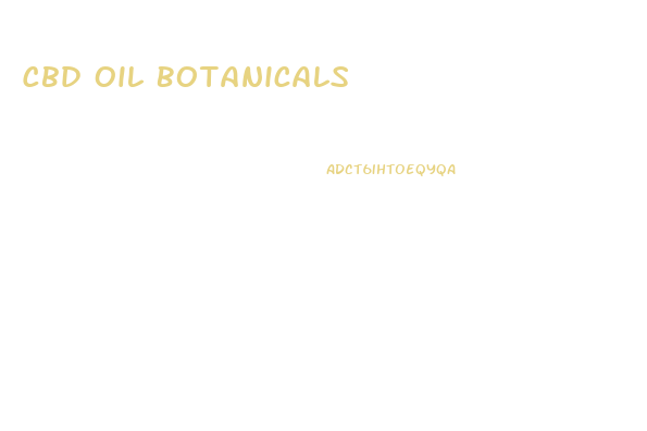 Cbd Oil Botanicals