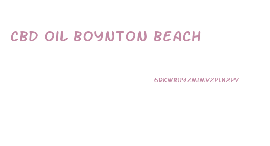 Cbd Oil Boynton Beach