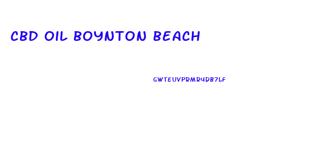 Cbd Oil Boynton Beach