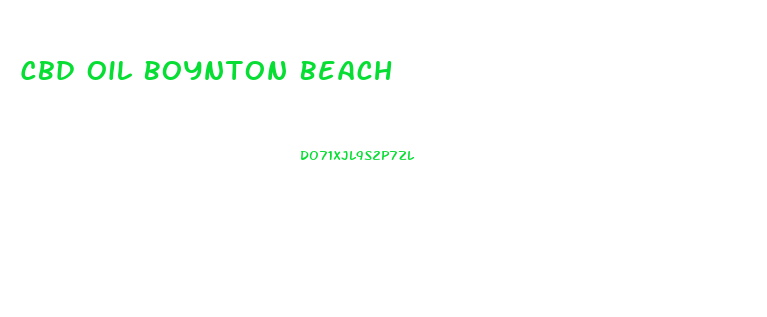 Cbd Oil Boynton Beach