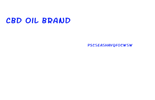 Cbd Oil Brand