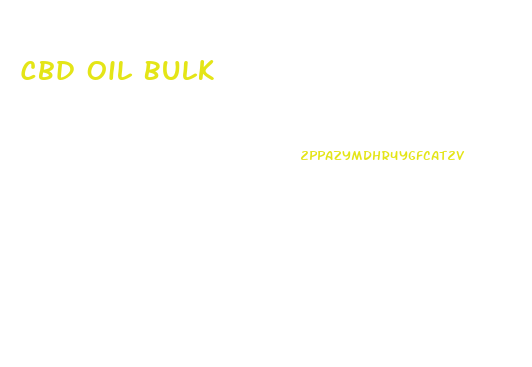Cbd Oil Bulk