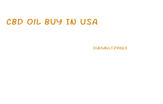 Cbd Oil Buy In Usa