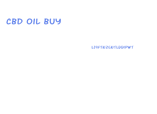 Cbd Oil Buy