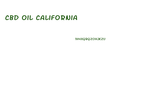 Cbd Oil California