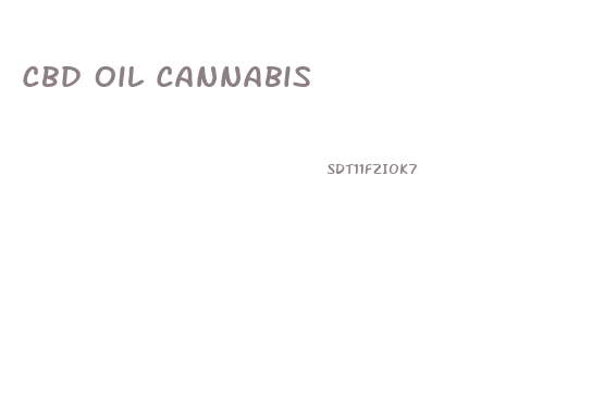 Cbd Oil Cannabis
