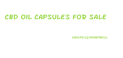 Cbd Oil Capsules For Sale