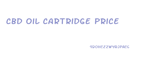 Cbd Oil Cartridge Price
