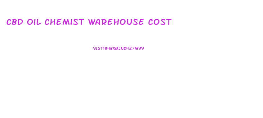 Cbd Oil Chemist Warehouse Cost