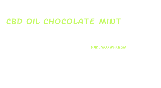 Cbd Oil Chocolate Mint