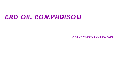 Cbd Oil Comparison